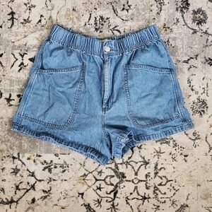 Madewell Blue Jean Shorts Distressed Casual